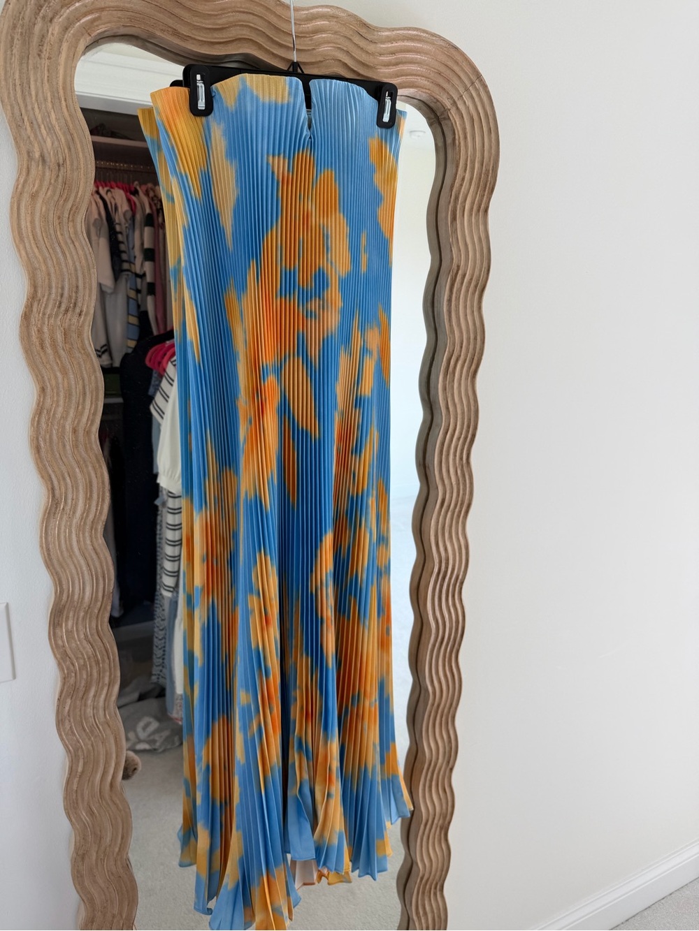 L’IDEE black tie gown in jardin blue AU 8 US 4 small. Hemmed - Picture 2 of 4